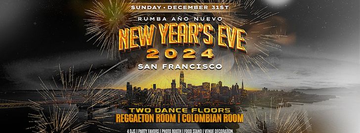 New Year's Eve 2024 : Two Latin Rooms | Rumba San Francisco - San ...